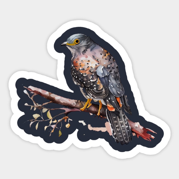 Cuckoo Bird On A Tree 6.0 Sticker by CreativeDesignsx